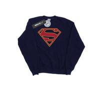 Shein Sudadera con el logo de Supergirl para hombres (Azul marino)