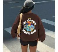 Shein Sudadera con estampado de dibujos animados de Pokémon Squirtle//, estilo casual unisex, corte holgado, suave y cómoda, adecuada para uso diario, ropa
