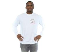 Shein Sudadera con estampado de Marie "Soy una dama" de Los Aristogatos para hombres (Blanco)