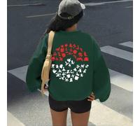 Shein Sudadera con estampado de silueta de Pokémon, diseño unisex, corte holgado, uso diario informal, estilo de moda urbana, ropa de temporada de primavera