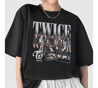 Shein Sudadera con gráficos retro de Kpop Twice, Camiseta Twice TEN: The Story Goes On, Camiseta Twice This Is For World Tour In US 2026, Cuatro camisetas T