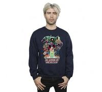 Shein Sudadera de la Liga de Superhéroes de DC SuperMascotas (Azul Marino)