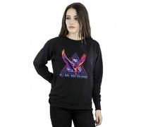Shein Sudadera de mujer/dama de Thor: Amor y Trueno Valkyrie (Negro)