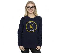 Shein Sudadera de mujer/dama Frozen 2 Sven Me crié en la naturaleza (Azul marino)
