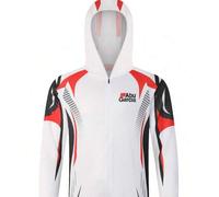 Shein Sudadera de pesca ABUGARCIA con protección UV, ropa de protección solar, camiseta de pesca transpirable y de secado rápido, prenda deportiva con capuc