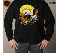 Shein Sudadera es capuchino y forro polar para hombre, no tiene perturbaciones en característica y es parte de dellantera. La representación de Sanji, de On