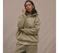 Shein Sudadera holgada con parche bordado de logotipo, relajada, para volver al colegio, cálida y acogedora, casual y cotidiana, estilo Y2K, cápsula de vest