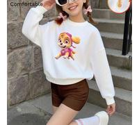 Shein Sudadera infantil de otoño e invierno de marca compartida de Paw Patrol, nuevo estilo, estampado creativo, estilo retro americano, estilo urbano, tela
