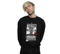 Shein Sudadera para hombres con texto "Wanded And Extremely Dangerous" (Negro)