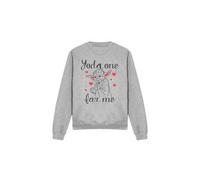 Shein Sudadera unisex de adulto "Tú eres mi Yoda" para el Día de San Valentín (Gris deportivo)