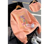 Shein Sudadera unisex de manga larga con cuello redondo, de algodón, estilo urbano "Cool Live". Novedades primavera/verano: sudaderas primavera/verano, ropa
