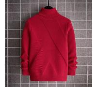 Shein Suéter de cuello alto de unicolor informal para niño preadolescente, otoño/invierno