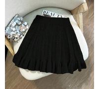 Shein Suéter de punto holgado con falda, diseño clásico de patrón floral de cuerda de unicolor, versátil para uso casual y diario para mujer