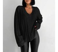 Shein Suéter Para Mujeres Con Mangas Raglán De Un Solo Color