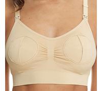 Shein Sujetador de lactancia con manos libres para maternidad, sujetador de lactancia con broche delantero (el biberón es un accesorio, no para uso)