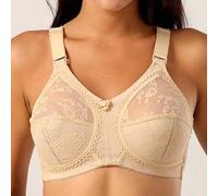 Shein Sujetador delgado de uso diario para mujer Temptuelle, con soporte y cobertura total, sin aros, de encaje transparente, cómodo y sin costuras, que lev