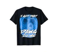 Shein Summer t Shirts I Got That Dawg In Me Xray Pitbull Ironic Meme Viral Quote T-Shirt
