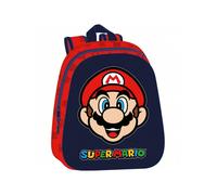 Shein SUPER MARIO - Mochila Escolar, con Diseño 3D, Adaptable a Carro, Ideal para Niños de Diferentes Edades, Cómoda y Versátil, Calidad y Resistencia, 27x1