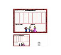 Shein Super Mario - Planificador semanal (diseño central) A4 planificador diario de escritorio - Producto oficial