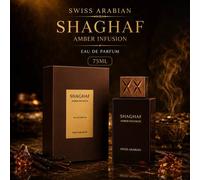 Shein SWISS ARABIAN Shaghaf Amber Infusion Eau De Parfum 75ML Perfume de Lujo Ámbar Cálido Vainilla Cuero Larga Duración Unisex