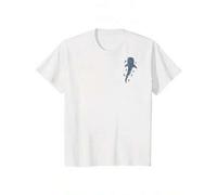 Shein T - shirt featuring whale shark graphic & "WHEN YOU GO THROUGH DEEP WATERS..." text, for spiritual & sea - loving fashion