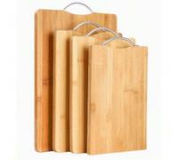 Shein Tabla de cortar de bambú para la cocina del hogar, tabla de cortar mini antideslizante, tabla de cortar de madera pequeña antimanchas para cortar verd
