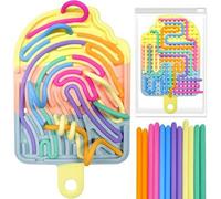 Shein Tablero de Actividad Sensorial de Silicona, Juguete Fidget Doble Cara, Alivia la Ansiedad y el Estrés, Silencioso, Sin Manos Sucias, Viene con Bolsa d