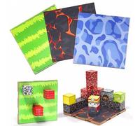 Shein Tablero magnético de rompecabezas de lava/pradera/río, múltiples combinaciones de tableros, compatible con juguetes de bloques de construcción magnéti