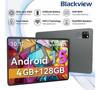 Shein Tableta Android 15 Tab 60 WiFi A523 de 2025, 8 núcleos a 1,8 GHz, 4 GB de RAM, 128 GB de ROM, WiFi 6, Bluetooth 5.3, pantalla HD de 10,1 pulgadas 1280