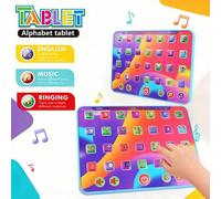 Shein Tableta de aprendizaje interactiva con alfabeto, números, colores, música y palabras, juguete educativo para niños y niñas de 3 a 5 años
