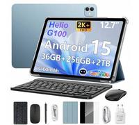 Shein Tableta Link8 de 12,7 pulgadas con teclado, 36 GB de RAM + 256 GB de ROM, tableta para juegos, Gemini AI Octa Core G100 Android 15, 8400 mAh, 16 MP +