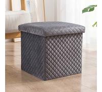 Shein Taburete de almacenaje, multifuncional, plegable, de tela, banco, caja, sofá pequeño, estilo minimalista, silla infantil, reposapiés, 30 x 30 x 30 cm