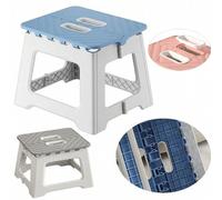Shein Taburete escalón plegable HOUSE DAY, taburete de plástico ligero, antideslizante, para cocina, dormitorio y ducha