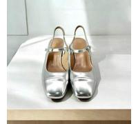 Shein Tacón de bloque elegante Mary Jane con hebilla de tira negra / Elegantes bombas de tacón de bloque Mary Jane - Disponible en varios colores Tacones al