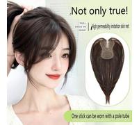 Shein Tapa de cabello con cinta mágica sin clip mejorada para mujeres, pieza de cabello delgada para cubrir canas y zonas calvas, al por mayor