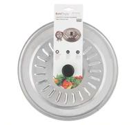 Shein Tapa de olla de acero inoxidable de 1 pieza, tapa engrosada, tapa de ventilación combinada, tapa española, tapa de paella