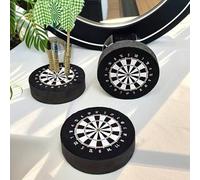 Shein Tapete de diana de dardos navideña reutilizable 4 en 1, accesorio perfecto para dardos, se puede usar como almacenamiento de dardos montado en la pare