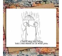 Shein Tarjeta de aliento, tarjetas de apoyo, tarjeta para un amigo que está pasando por un momento difícil, contigo, divorcio, pérdida de trabajo