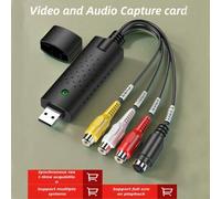 Shein Tarjeta de captura de vídeo USB Plug & Play - Convertidor RCA a HD 720P para VHS, VCR, Hi8, DV - Compatible con PC y , compatible con formatos PAL/NTS