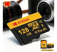 Shein Tarjeta de memoria flash MicroSD Kodak 16GB 256GB 128GB 64GB 32GB MicroSDXC Clase10 U3 V30 A1 SD TF de alta velocidad 100MB/S