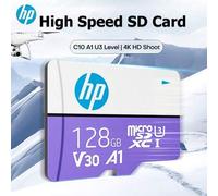 Shein Tarjeta de memoria HP MicroSD de 64GB, 128GB Clase 10, tarjeta mini SD de 256GB SDCH SDXC para portátil, computadora de escritorio, color azul, tarjet