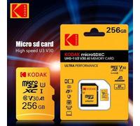 Shein Tarjeta de memoria Kodak 32GB 64GB Micro SDXC 128GB Clase 10 Tarjetas de almacenamiento 128GB 256GB U3 C10 Tarjetas 100MB/S A1 SDHC UHS-I V30 Tarjeta