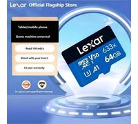Shein Tarjeta de memoria Lexar de 128GB TF (MicroSD) Clase 10 U3 V30 A1 con velocidad de lectura de hasta 100MB/s, duradera y estable (633x)