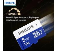 Shein Tarjeta de memoria Philips TF de 8GB, 16GB, 32GB, 64GB, 128GB U3 Micro TF Tarjeta SD C10 A1 Mini para teléfonos móviles, auriculares, altavoces