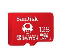 Shein Tarjeta de memoria SanDisk compatible talla grande reciente con Switch, tarjeta microSDXC de 128GB, clase U3, para alta velocidad de transferencia de