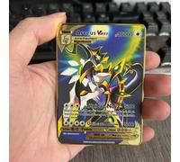 Shein Tarjeta de metal Pokémon de 10000 puntos, tarjetas coleccionables con Arceus, Charizard, Raichu, Mewtwo Vmax GX EX en inglés, un regalo especial de an