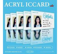 Shein Tarjeta Ill-IT, TARJETA DE IDENTIFICACIÓN, Tarjeta de Mercancía Glitterday, Artículos de Mercancía para Fans, Tarjeta de Wonhee, Iroha, Moka, Minju, T
