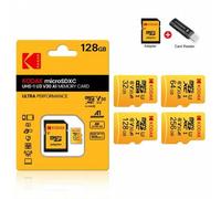 Shein Tarjeta Micro SD Kodak 32GB 64GB 128GB 256GB U3 A1 TF, Tarjeta de Memoria, Tarjeta TF, con Adaptador SD, Lector de Tarjetas