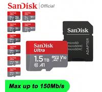 Shein Tarjeta Micro SD SanDisk Ultra con adaptador SD, tarjeta de memoria TF Flash de 128 GB, 1,5 TB, 1 TB, 512 GB, 256 GB, 64 GB, 32 GB para teléfono, cáma