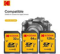 Shein Tarjeta SD Kodak de 64GB, apta para cámara/DSLR, compatible con tarjeta de almacenamiento de 32GB, Clase 10, compatible con 4K HD, V30 A1 U1, tarjeta